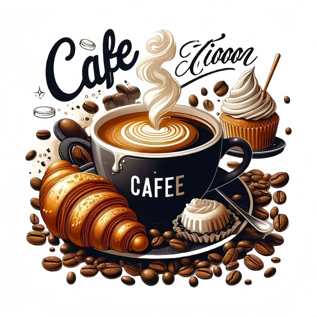 Coffee-themed stickers - suitable for cars, laptops, trucks, motorcycles | Durable self-adhesive stickers, used for vehicle Qme 1pc