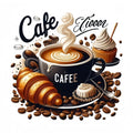 Coffee-themed stickers - suitable for cars, laptops, trucks, motorcycles | Durable self-adhesive stickers, used for vehicle Qme 1pc