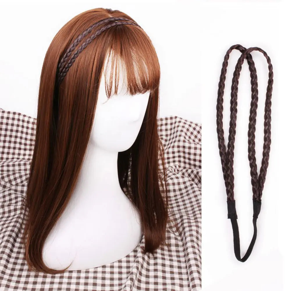 Fashion Twist Headband Head Hoop Hair Accessories Headwear Wig Qme