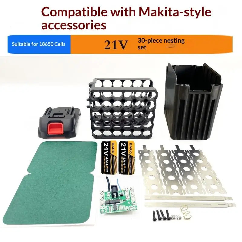 21V Battery Case Screwdriver 5X 10X 15X 20X 30X 18650 Holder 5S 50A Qme A5