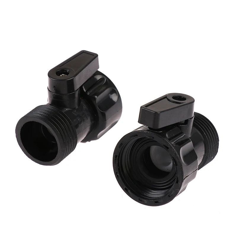 2Pcs Garden Irrigation Valve 3/4" Male to Female Thread Extend Hose Switch. Qme