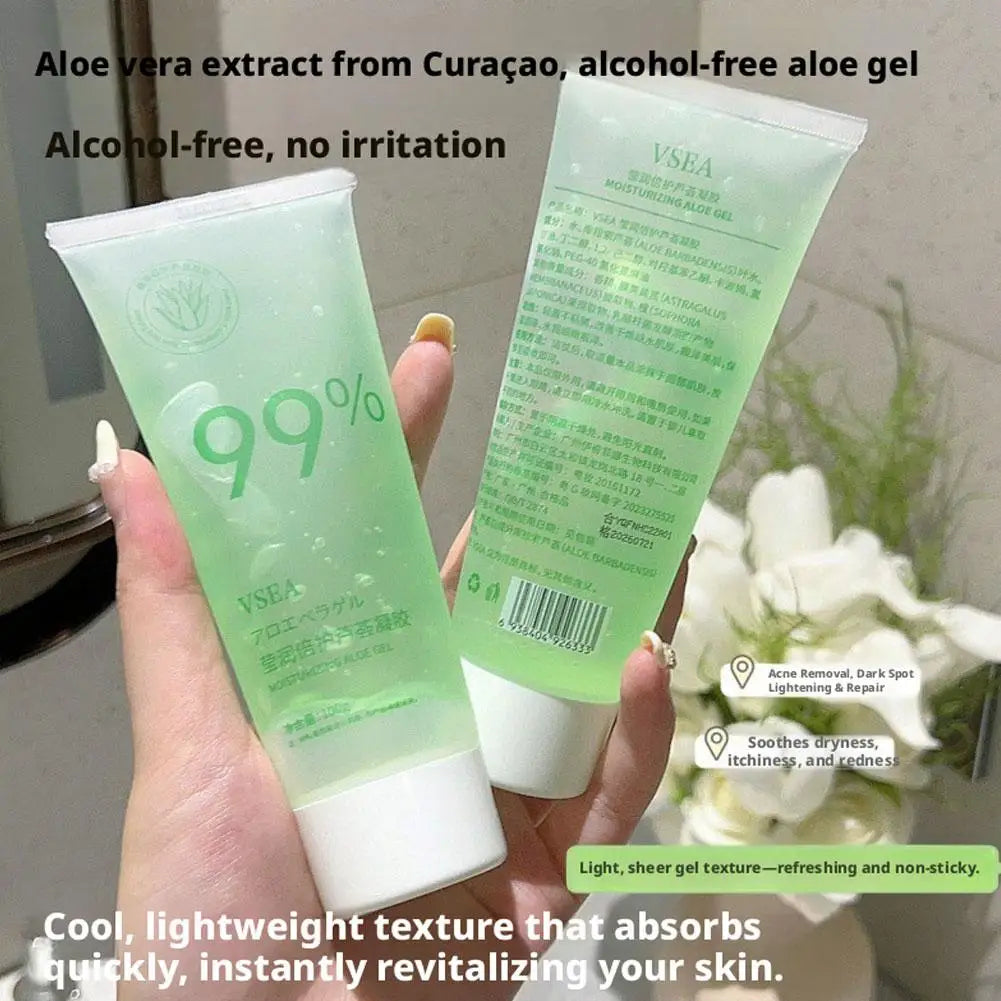 Moisturizing Aloe Gel Lightening Hydrating Soothing Natural Organic Qme