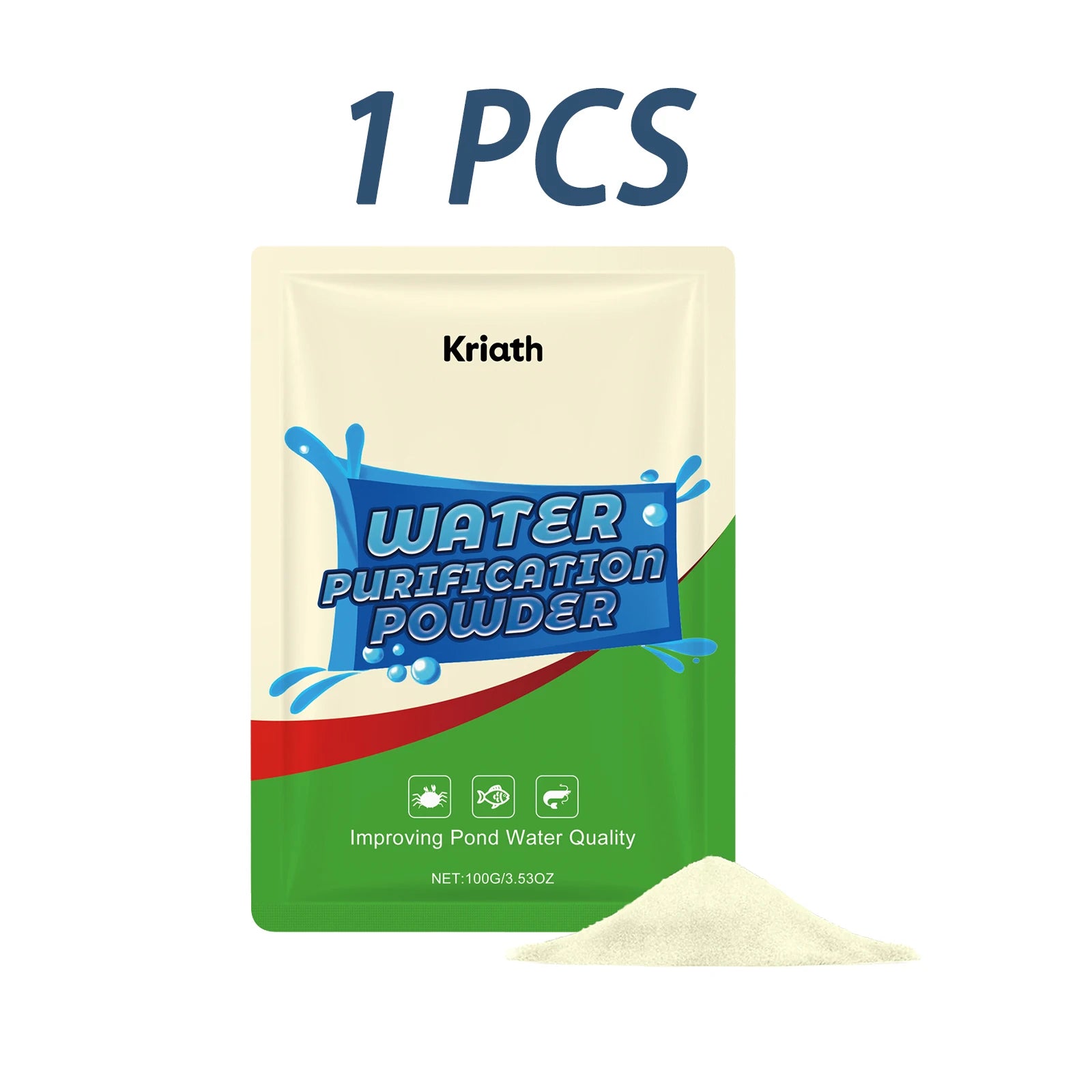 Pond Water Purification Powder Eliminate Odor Reduce Organic Waste Improves Water Clarity Safe Water Treatment Water Conditioner Qme 100g Boxed
