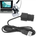 A02F-Electronic Eyepiece For Microscope For Science Education Classroom USB Port Connects To Computer, No Driver Required Qme Black