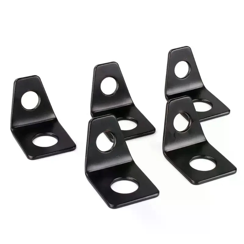 4 Point Car Seat Belt Iron Sheet Holder L-shaped 90 Degree Angle Qme