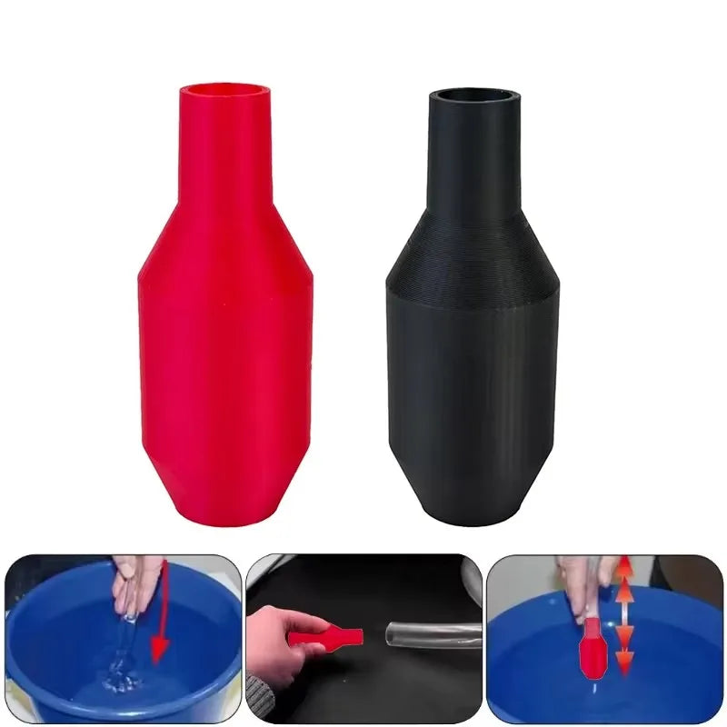 Self-Priming Siphon Pump - Manually Operated, Requires No Electricity, Suitable as an Automatic Drainage Tool for Gardens, Swimm Qme 2pcs mix