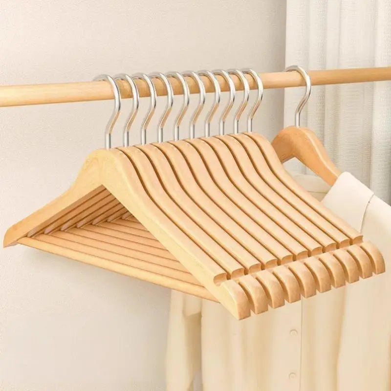 Adult Clothes Rack 2 4 Wooden Hangers Solid Wood Clothing Store Qme