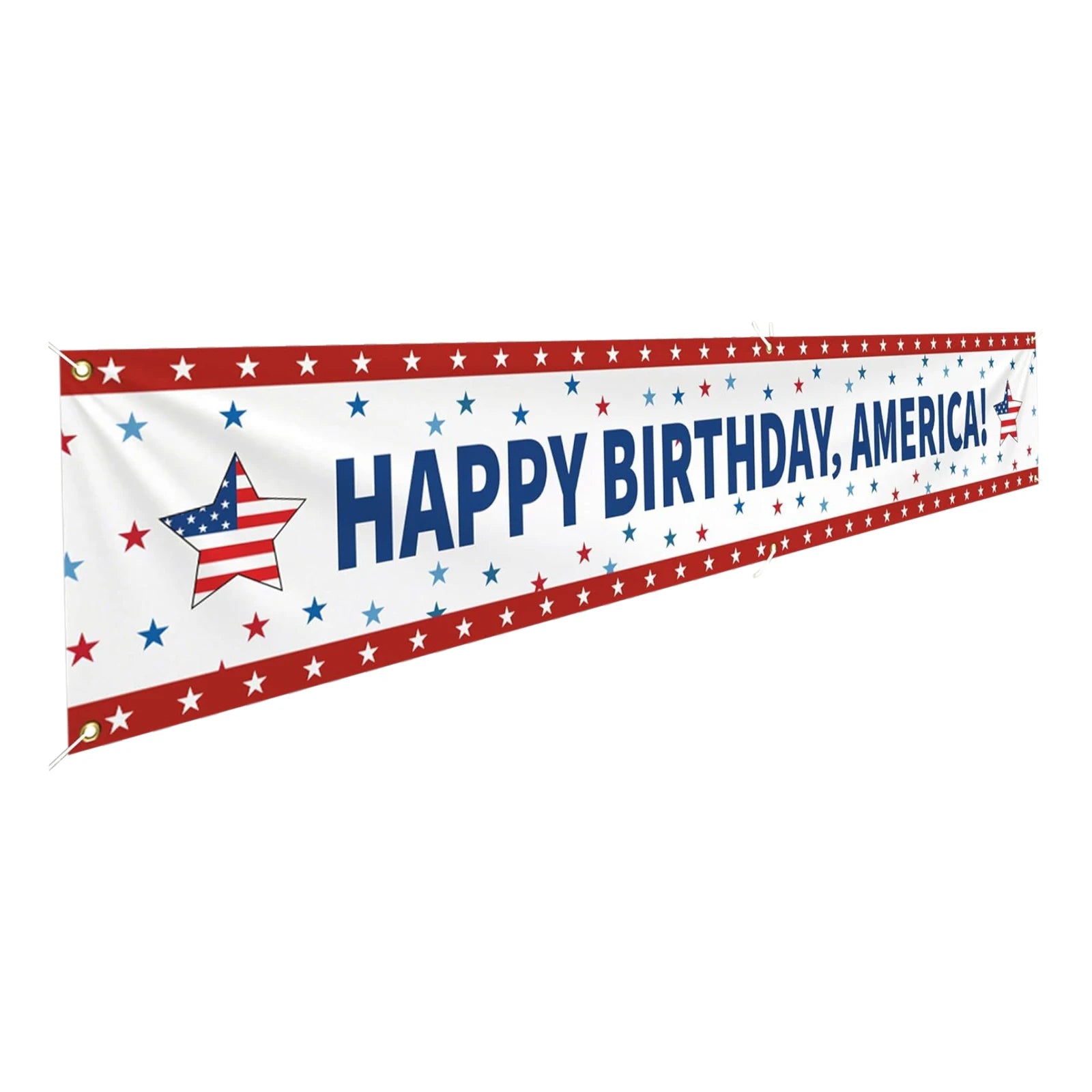Inpedenpent Day Anniversary Celebration Banner 250th Event Party Hanging Banner for Indoor Outdoor Decoration Backgroud Props Qme H