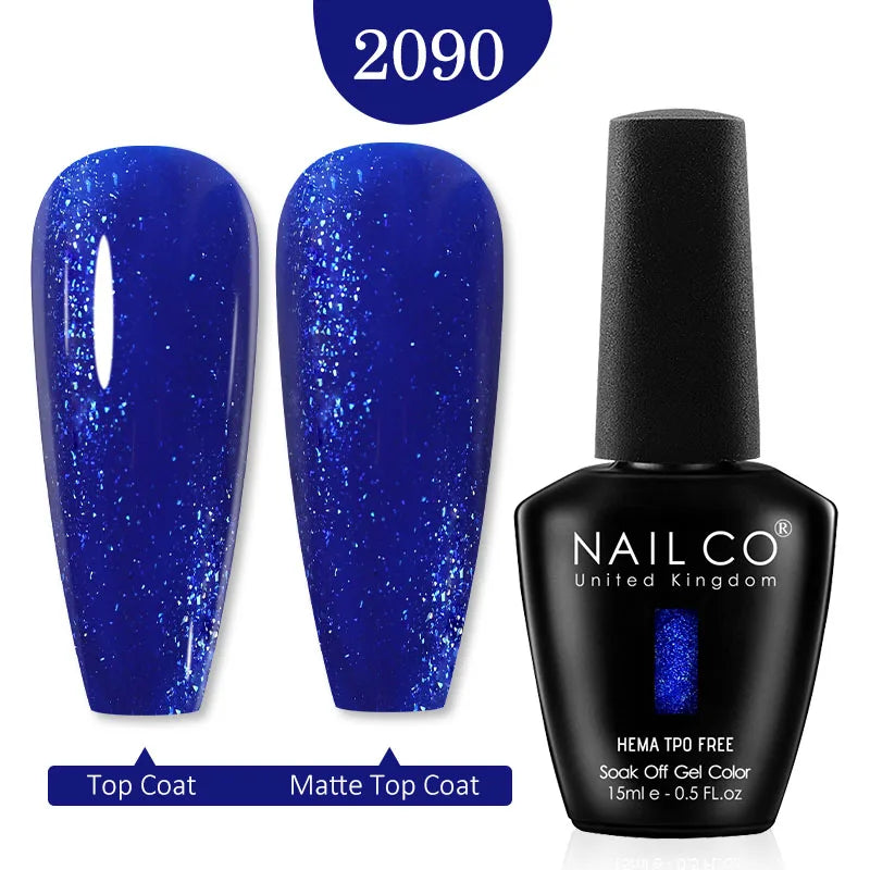 NAILCO Glitter Reflective Series Gel Nail Polish Nails Art Semi