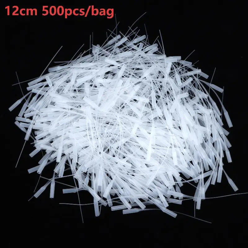 100/200/500Pcs Disposable Glue Applicator Tip Flexible Micro Extension Tube For 502 Super Glue Precision Repair Craft DIY Qme 12cm 500pcs