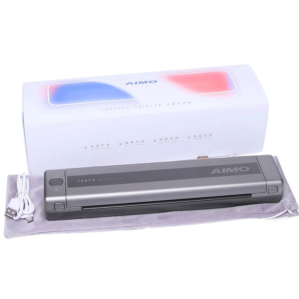 AIMO Tattoo Stencil Printer Thermal Wireless Tattoo Transfer Kit Machine with Transfer Paper Compatible with Smartphone & PC Qme GRAY