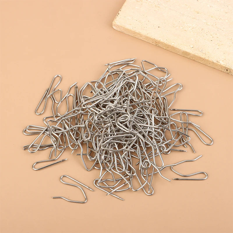 Drapery Pin-hook Package, 50/100 Count in Stainless Steel, for all Types of Curtains Qme stainless s 50pcs