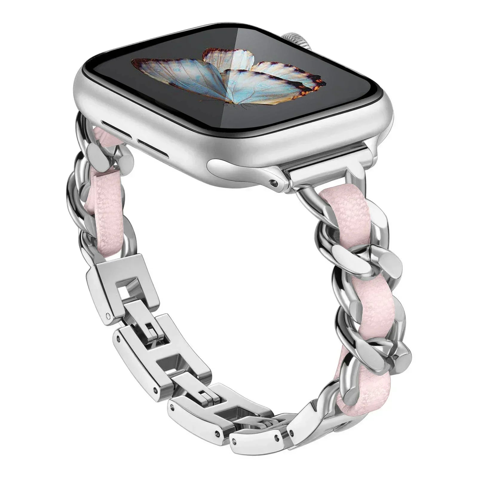 Stainless Steel Strap for Apple Watch Band 49mm 38mm 42mm 40mm 44mm Metal Bracelet iWatch Series 8 7 6 SE 5 4 3 2 1 ultra Strap Qme SP 38 40 41mm