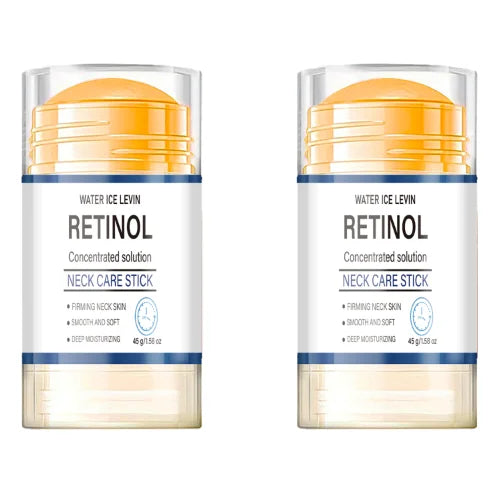 Turmeric & Retinol Neck Care Stick - Moisturizing, Firming & Smoothing for Neck Skin Qme WHITE 45g