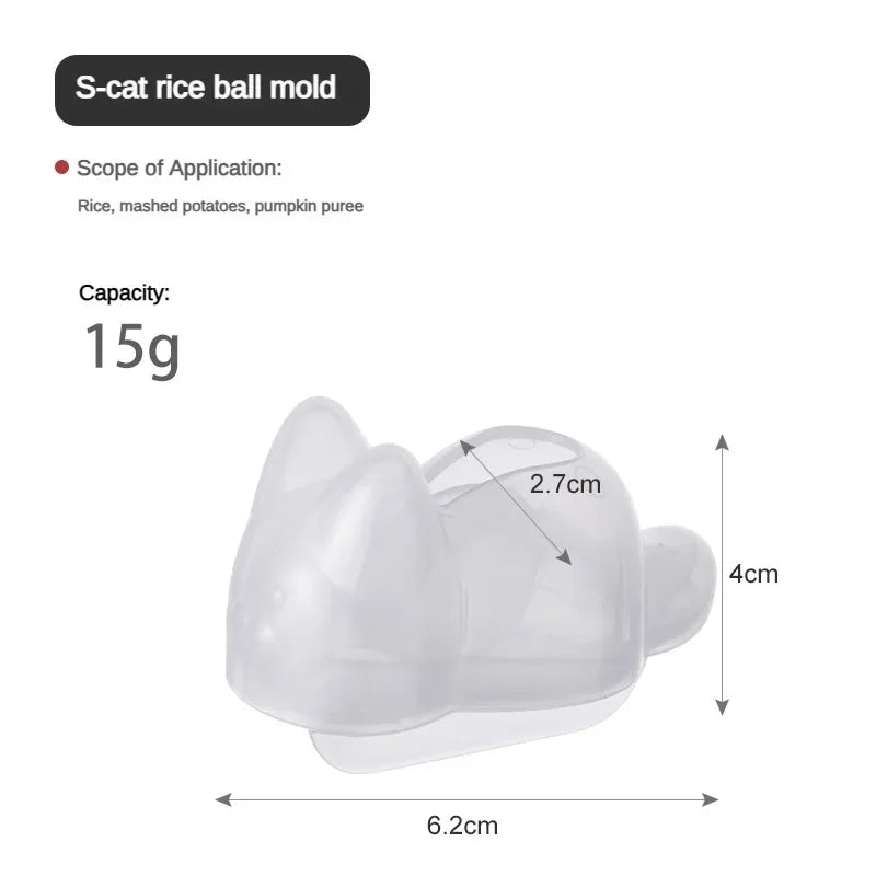Cute Onigiri Molds Cat Animal Shape Sushi Kids Rice Mashed Potato Qme S 1pcs