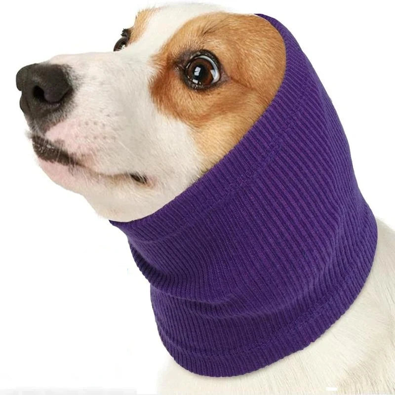 Soundproof Pet Bath Quiet Dry Headsleeve Dog Suppliesdog Grooming Qme Purple M