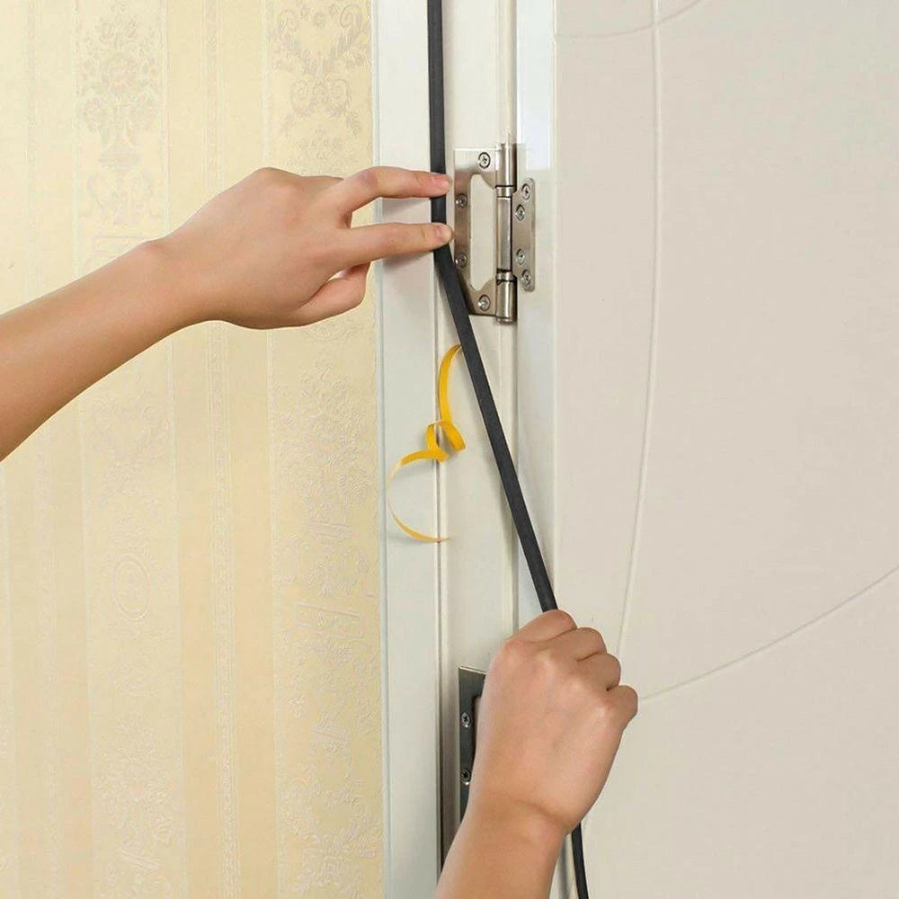 Rubber Foam Window Door Seal Self Adhesive Windproof Tape Door Joint Filler Collision Avoidance Soundproof Sealing Strip Qme