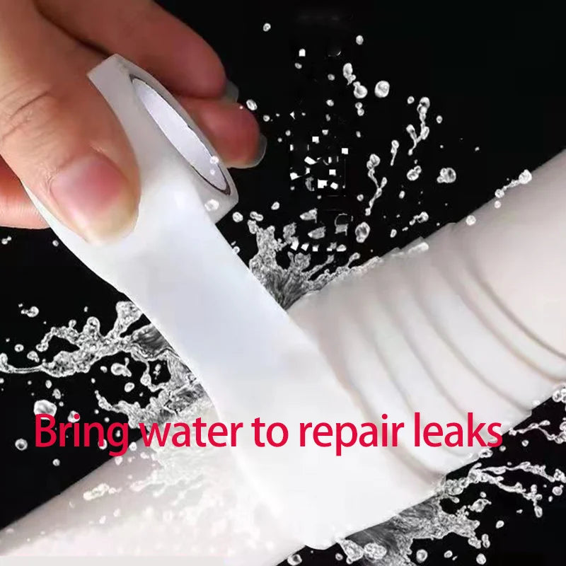 White Self-adhesive Waterproof Sealing Tape With High Pressure Resistance And Strong Leak-stopping And Water-stopping Repair Qme