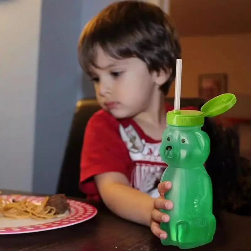 Flexible Straws Leak-proof Squeezable Cup Cute Leak Resistant Babies Qme