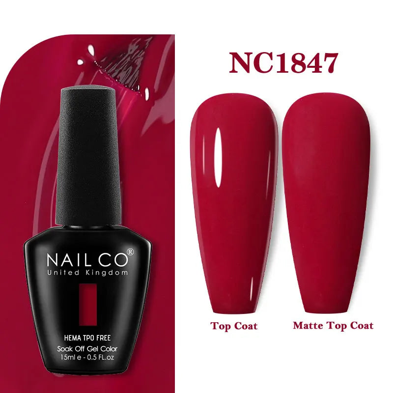 NAILCO Coat Base Gel Nail Polish Nails Art Semi Permanent Lacquer