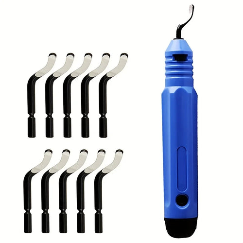 1/10/11 pcs manual deburring trimming scraper chamfering deburring tool - for copper pipe reamers, wood, steel Qme 11pcs
