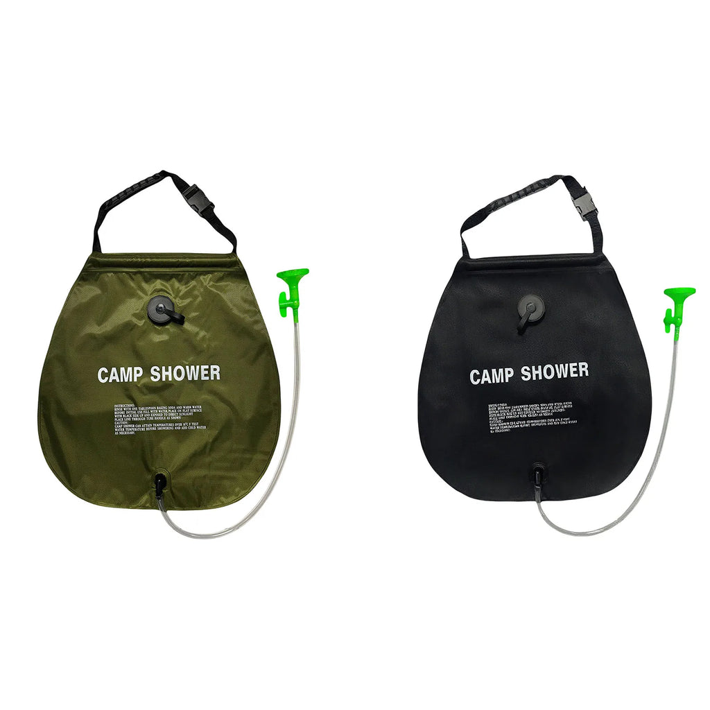 Pvc Water Wash Bag with Removable Hose Nozzle Foldable Travel Shower Water Bag for Camping Hiking Beach Outdoor Activities Qme