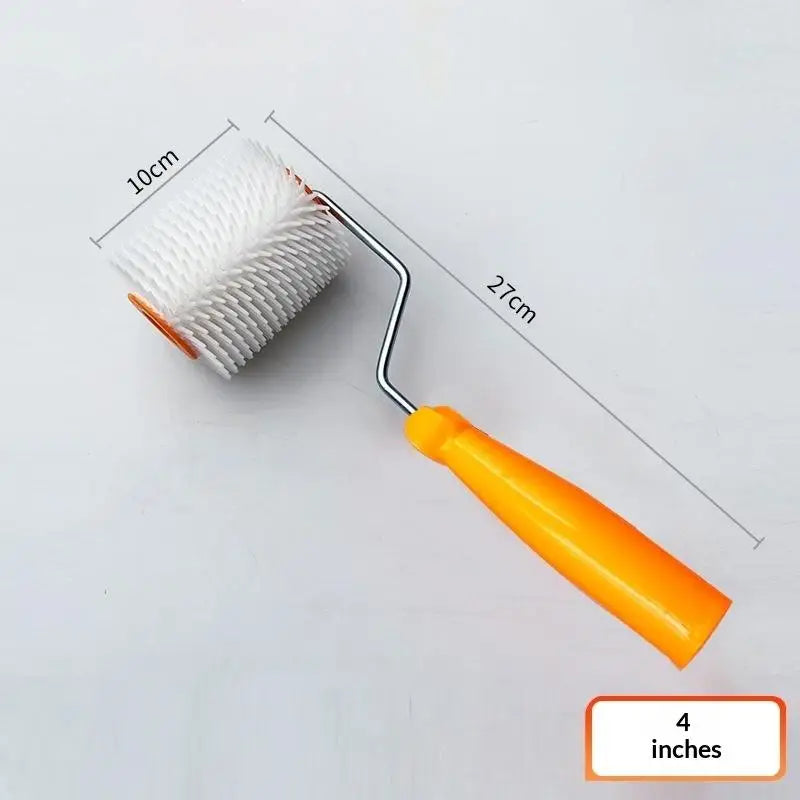 10/16/24CM Defoaming Drum Brush Spike Roller Latex Floor Self Compound Roller Leveling Screed Spiked Roller Paint Brush Roll Qme A1