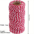 Gift wrapping ribbon Qme Red White L