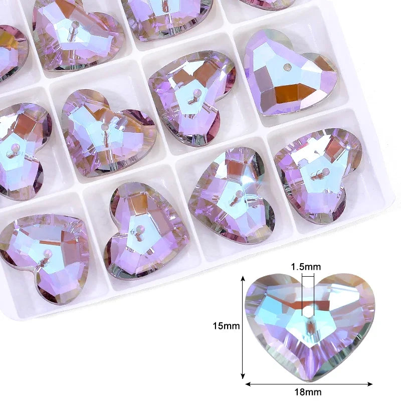 Charming Crystal Pendant Multi Shaped Rhinestone Pendant Crystal Jewelry Accessories Crafts Stone for Earrings Bracelet Making Qme 5-12pcs