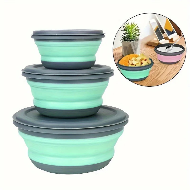 3pcs of Bowls for Indoor And Outdoor Use, Suitable for Kitchen, Travel, And Camping Qme