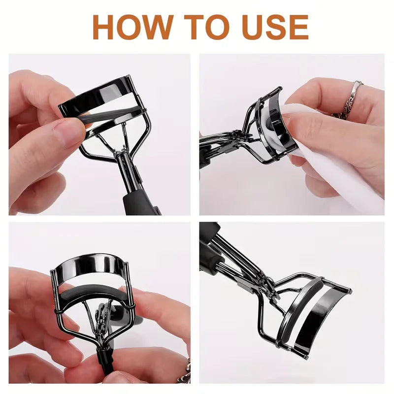 Wide Angle Eyelash Curler Ergonomic Non-slip Curling Tool Long Qme