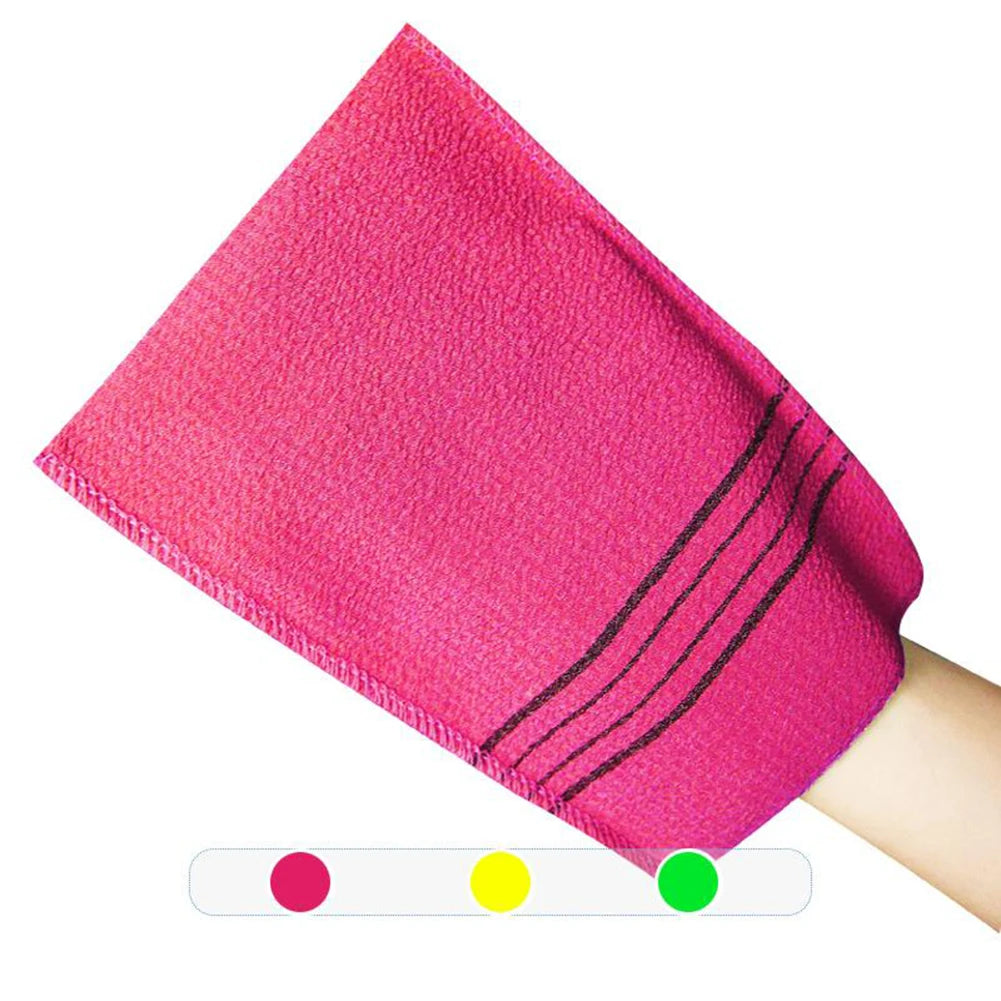 5Pcs Shower Bath Scrub Glove Korean Exfoliating Body Scrubs Shower Towels Wash Cloth Portable For Adults Coarse Grain Brush Qme