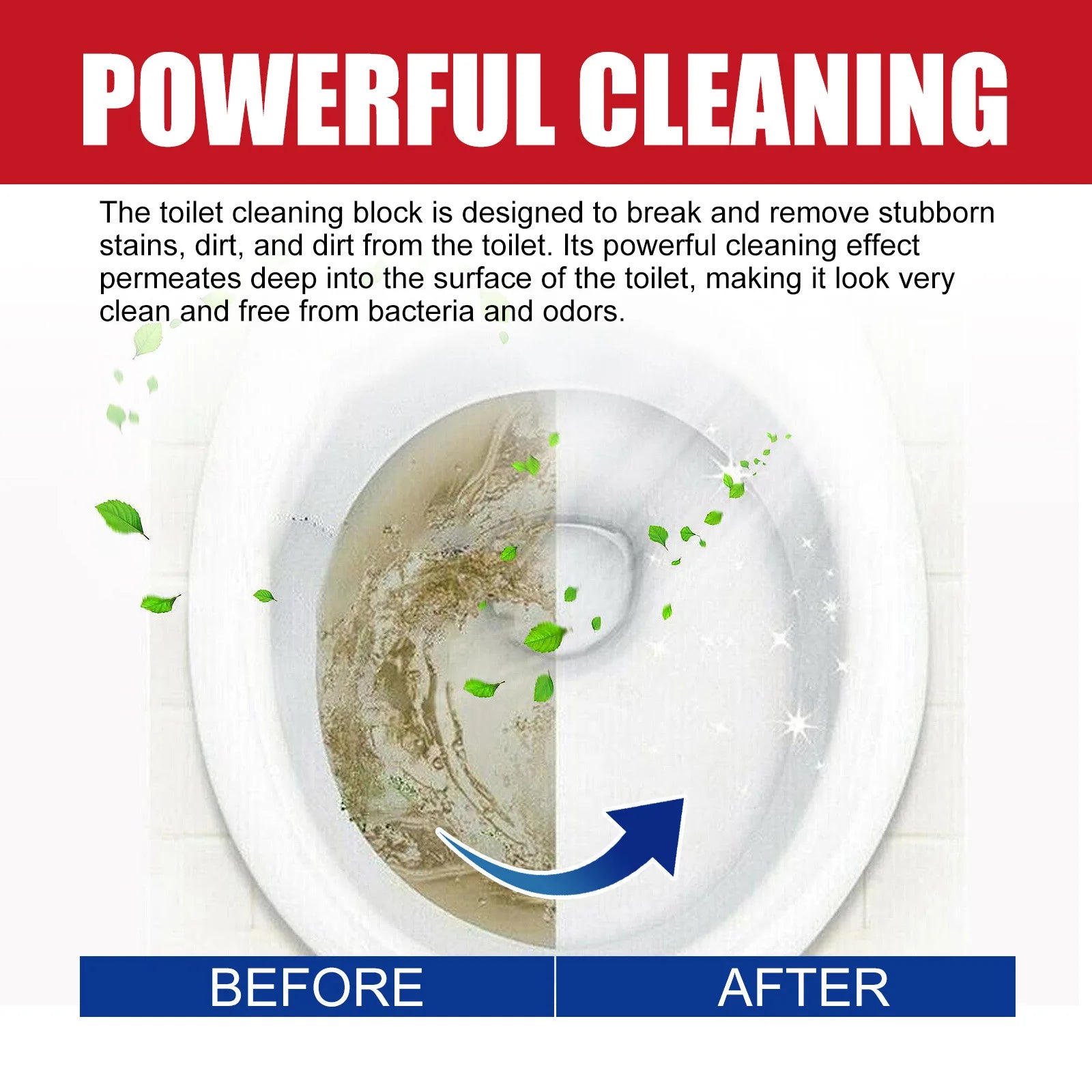 Toilet Bowl Cleaner Effervescent Tablet Deodorizer Urine Stain Remover Automatic Tank Bleach Bathroom Yellow Dirt Toilet Cleaner Qme