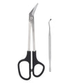 Toenail Clippers Toenail Scissors Long Handled Ergonomic Unique Design Toenail Clippers with Nail Picker for Adults The Elderly Qme as pic