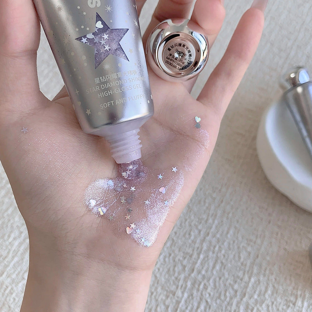 SHAQINUO Glittering Highlighter Gel Glitter Liquid Atmosphere Sense Qme