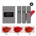 VERONNI Houndstooth Lip Mud Three-pack Matte Cheek Dual-use Blush Qme B