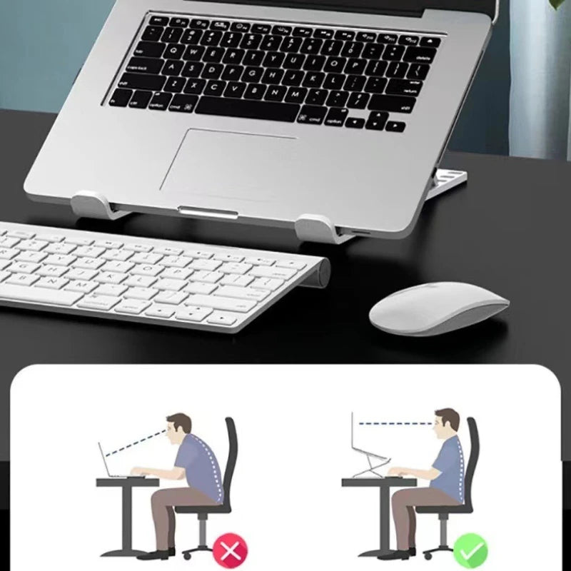 Large Plastic Ten-speed Laptop Holder Foldable Convenient Notebook Qme