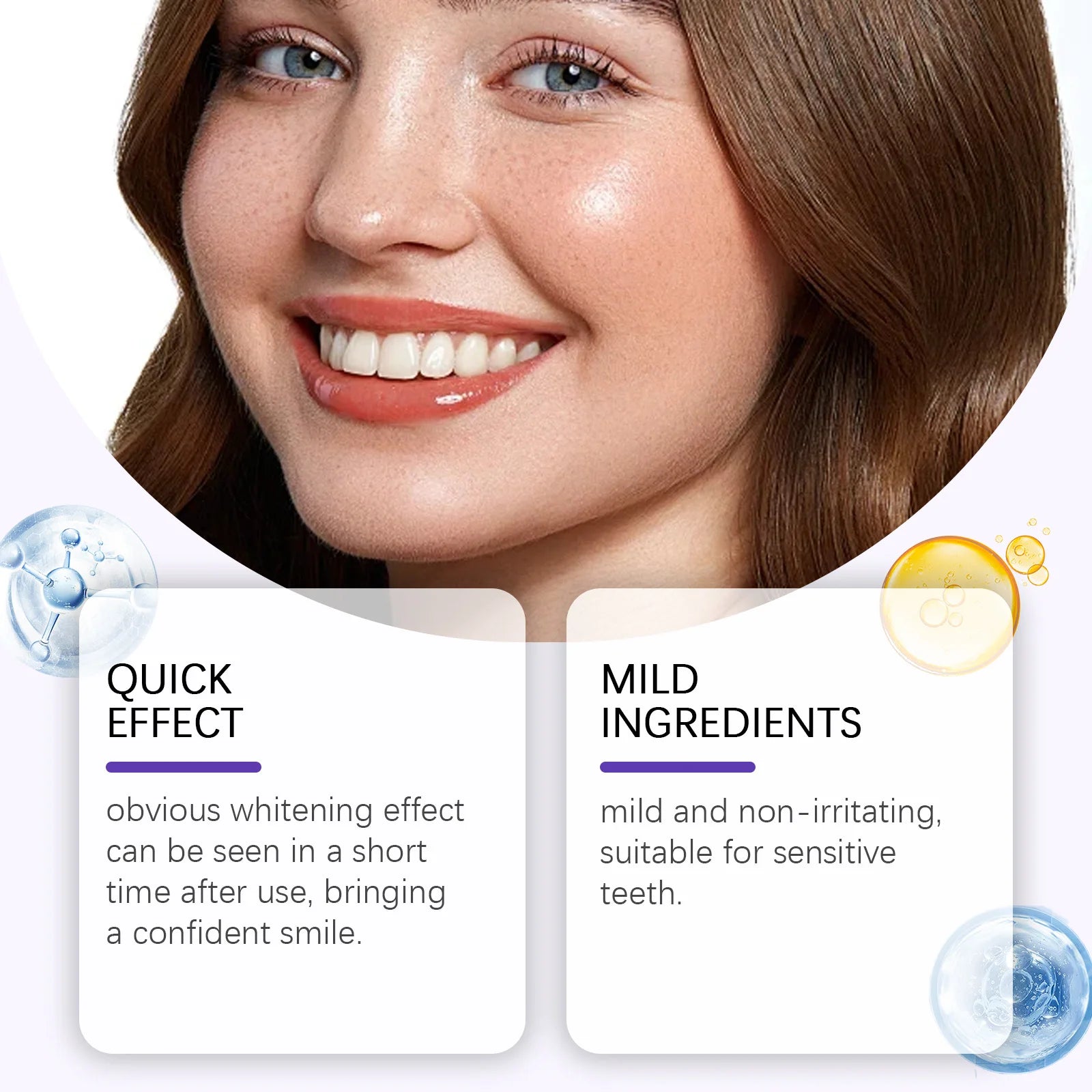 Purple Teeth Whitening Strips Lighten Yellow Tooth Brightener Remove Smoking Coffee Tea Stains Reduce Plaque Bleach Teeth Patch Qme