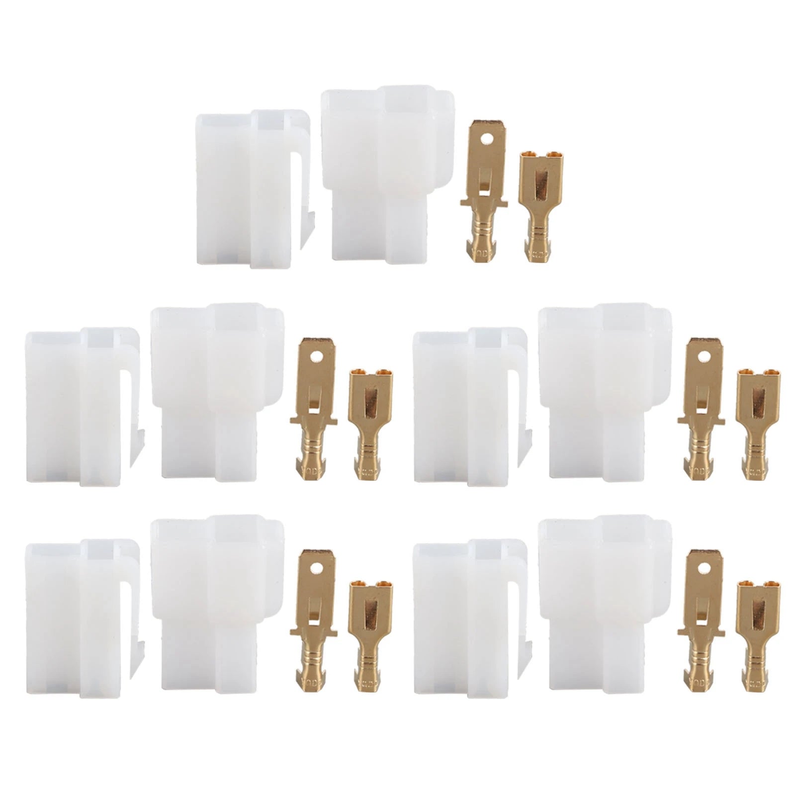 Radio Power Plug Radio Power Connectors T-Type 2 Pin Power Plug Car Radio Cable Connectors Set Fit for T-Type Power Plug Qme as pic