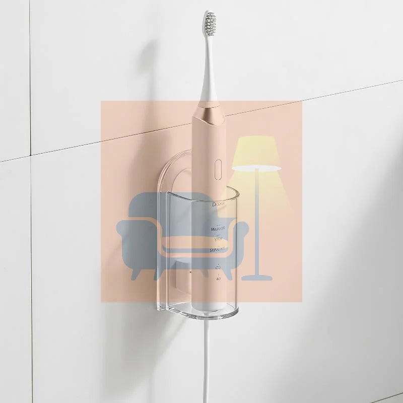 1Pc Electric Toothbrush Holder Toothbrush Hanging Rack Wall-mounted Toothbrush Storage Base Tooth Care Storage Stand Qme