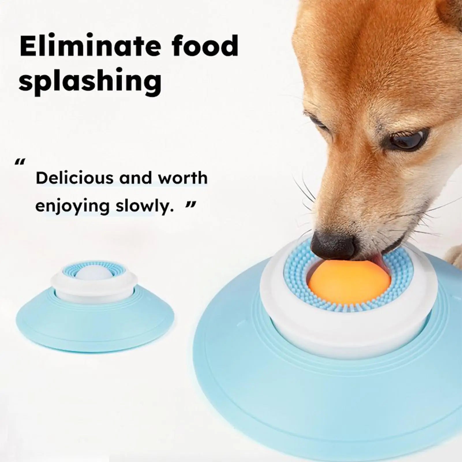 Pet Lick Mat Yogurt Licking Plate Slow Feeder For Dogs & Cats - Interactive Snack Bowl, Promotes Dental Health, Pet Licking Mats Qme