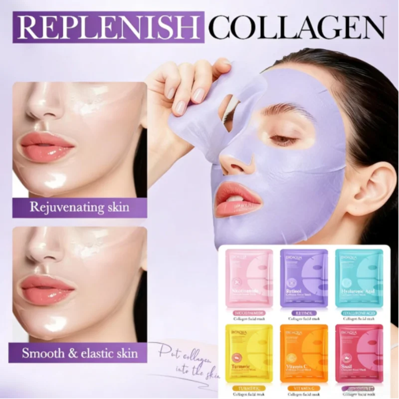 Niacinamide Retinol Face Mask Snail Collagen Moisturizing Whiten Qme