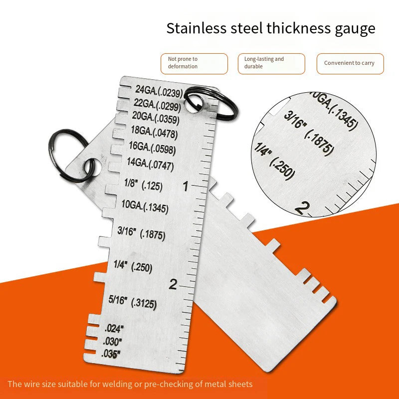 Stainless Steel Gauges 1 0 X 2 8 Inches Single Sided Wood Iron Qme