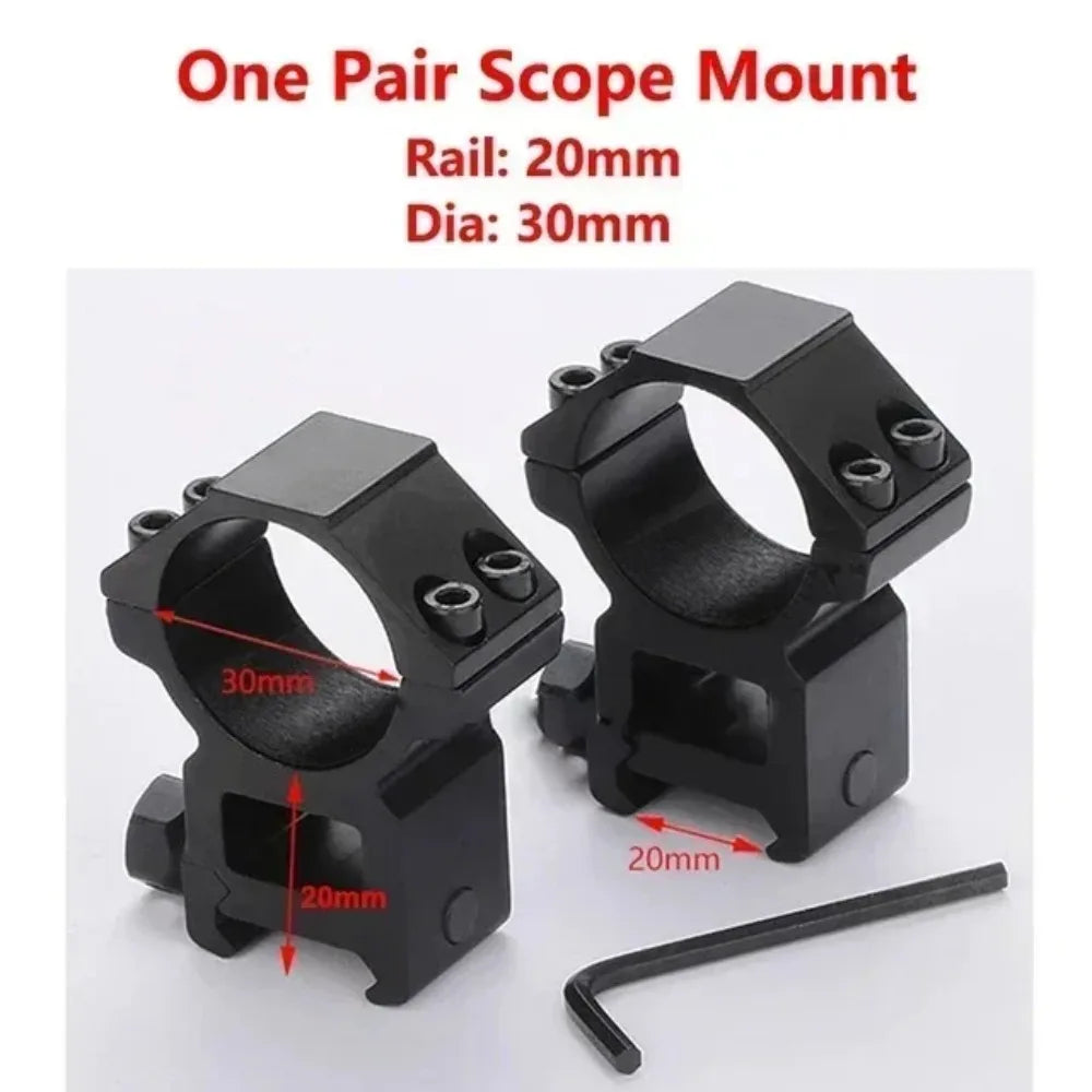 25 4 Rifle Scope Mounting Ring Flashlight Dovetail Picatinny Rail Qme 30mm High B