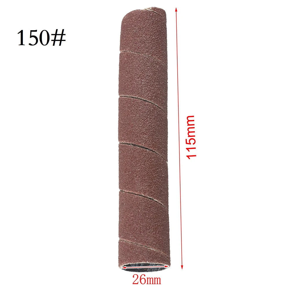 1 PC 4.5inch Sanding Drum Sleeves Sanding Paper Drum Polishing Tools For Electric Mini Angle Grinder Sanding Mandrels Qme 150Grit