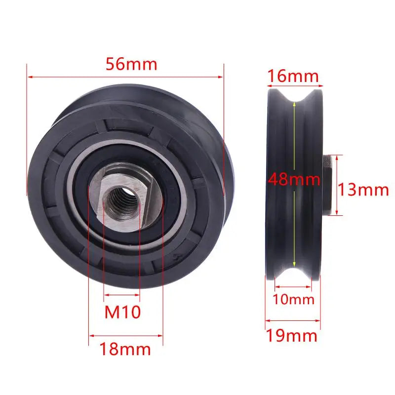 Elevator Door Hanging Wheel Wear Proof Stable Performance Part 56 16 Qme