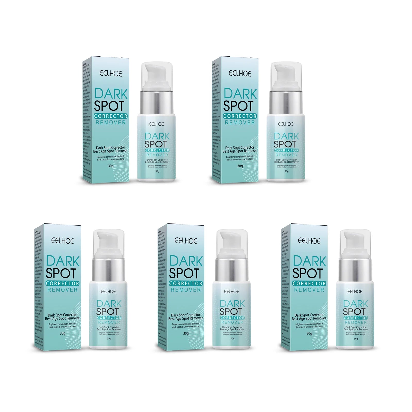 Freckle Whitening Cream Nicotinamide Fade Dark Spot Blemish Acne Mark Brightening Lightening Pigmentation Correction Cream Qme 5 x 30g Boxed