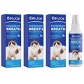 Cat Oral Care Spray Remove Plaque Reduce Tartar Build‑up Eliminate Bad Breath Easy‑to‑use Gentle Formula Mouth Cleaning Solution Qme 3 x 60ml Boxed