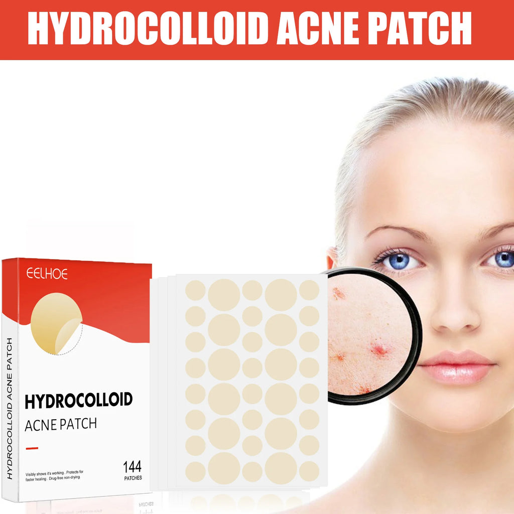 Hydrocolloid Acne Patches 2 Sizes Invisible Makeup-Friendly Pore Care Acne Pimple Patch Breathable for Comedones Treatment Qme