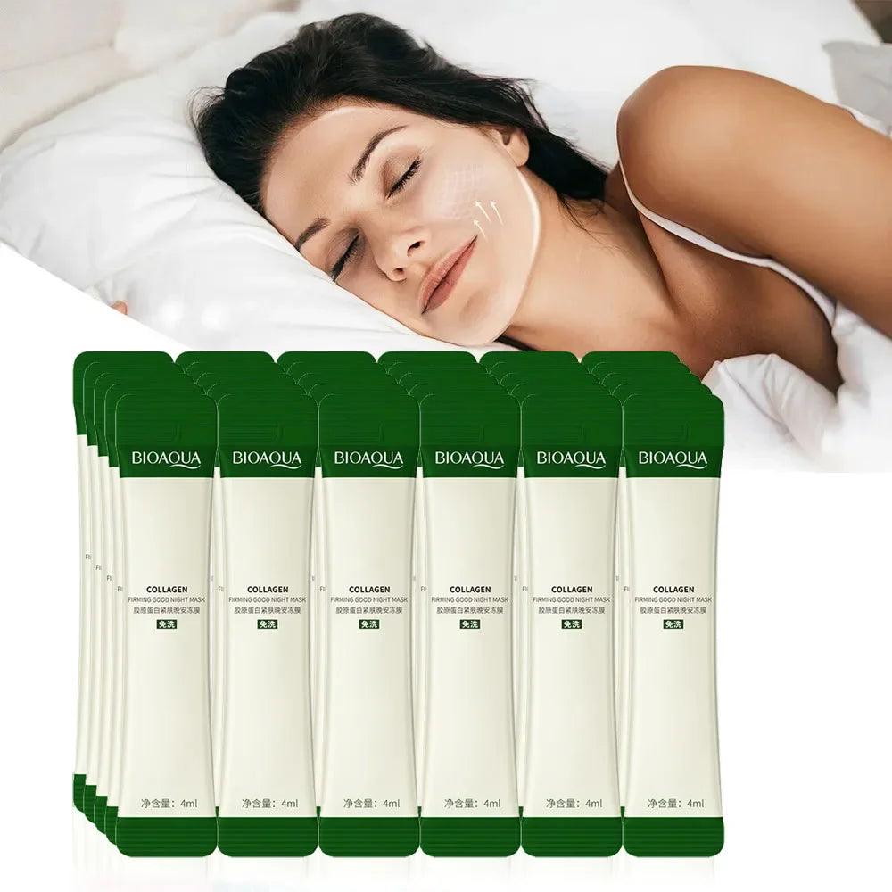 BIOAQUA Collagen Sleeping Facial Masks Skincare Moisturizing Qme 20pcs